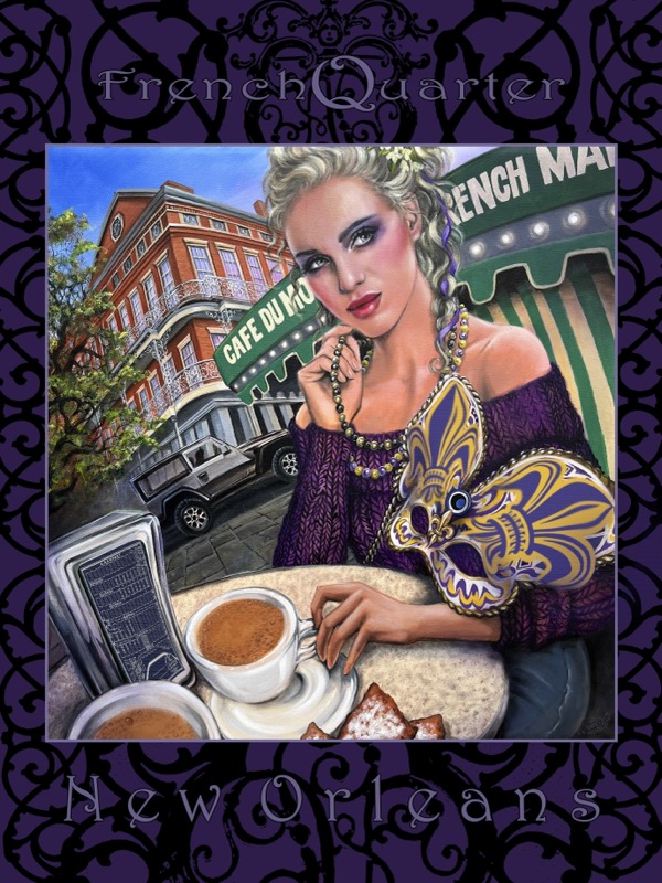 French Quarter - 2023 Mardi Gras Poster by Andrea Mistretta