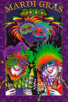Heineken Mardi Gras 2000 - 2000 Mardi Gras Poster by Andrea Mistretta