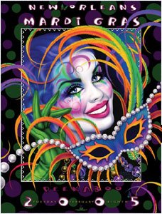 Peekaboo - 2005 Mardi Gras Poster by Andrea Mistretta