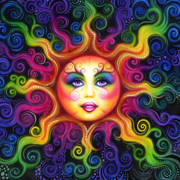 Sun Goddess I - 1995 Mardi Gras Poster by Andrea Mistretta