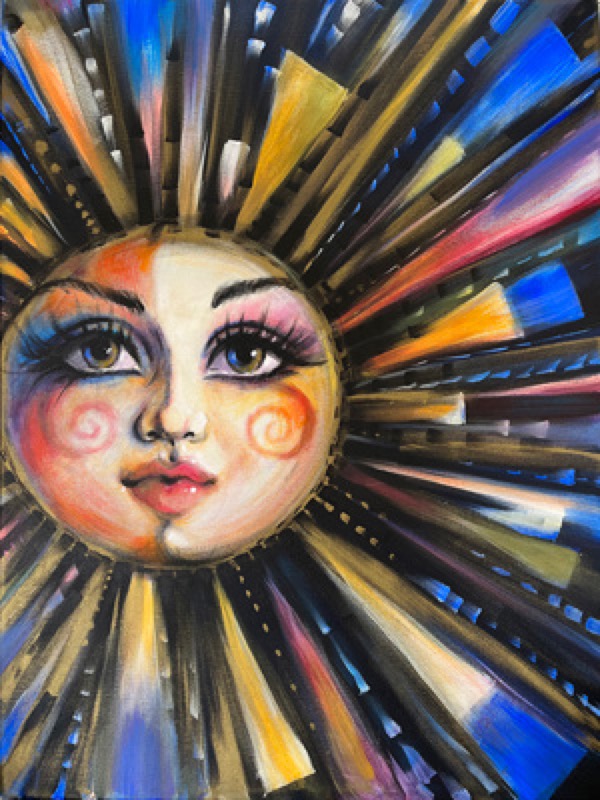 Sun Goddess II - 2020 Mardi Gras Poster by Andrea Mistretta