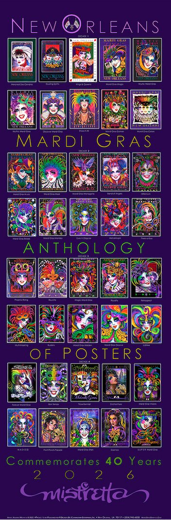 Grande Finale - 2026 Mardi Gras Poster by Andrea Mistretta