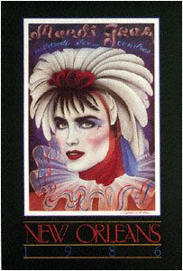 Mercredi Des Cendre - 1986 Mardi Gras Poster by Andrea Mistretta